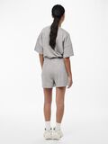 Pieces HIGH-WAIST SWEATSHORT, Light Grey Melange, highres - 17118868_LightGreyMelange_004.jpg