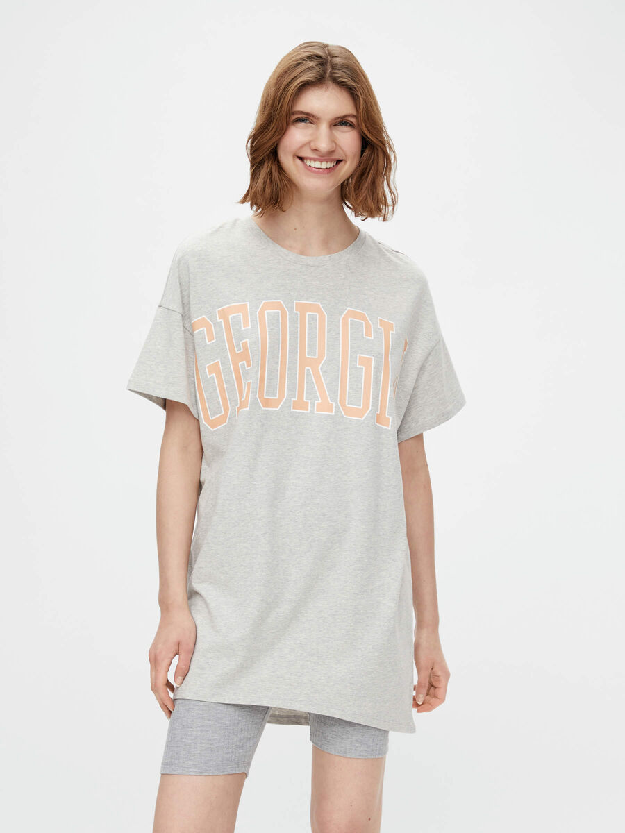 Pieces T-SHIRT, Light Grey Melange, highres - 17121851_LightGreyMelange_913933_003.jpg