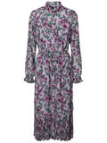 Pieces LONG FLOWERED SHIRT DRESS, Lavender Aura, highres - 17094017_LavenderAura_663545_001.jpg