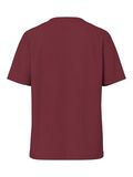 Pieces PCRIA - COTON T-SHIRT, Tawny Port, highres - 17140802_TawnyPort_002.jpg