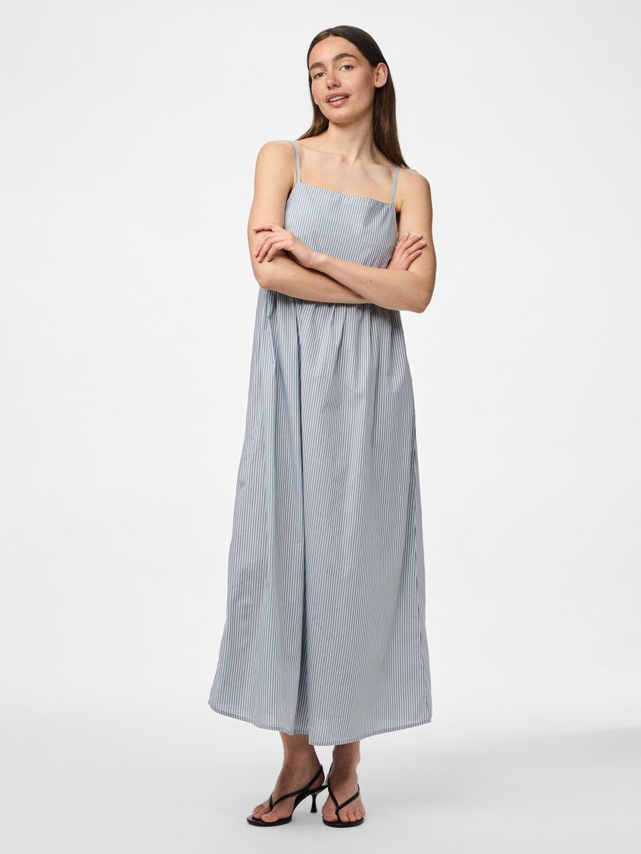 Pieces PCFELINE STRAP  MIDI DRESS, Cashmere Blue, highres - 17158446_CashmereBlue_1208405_003.jpg