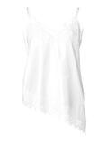 Product image thumbnail - PCNOMI SATIN LACE STRAP TOP, Bright White | 1
