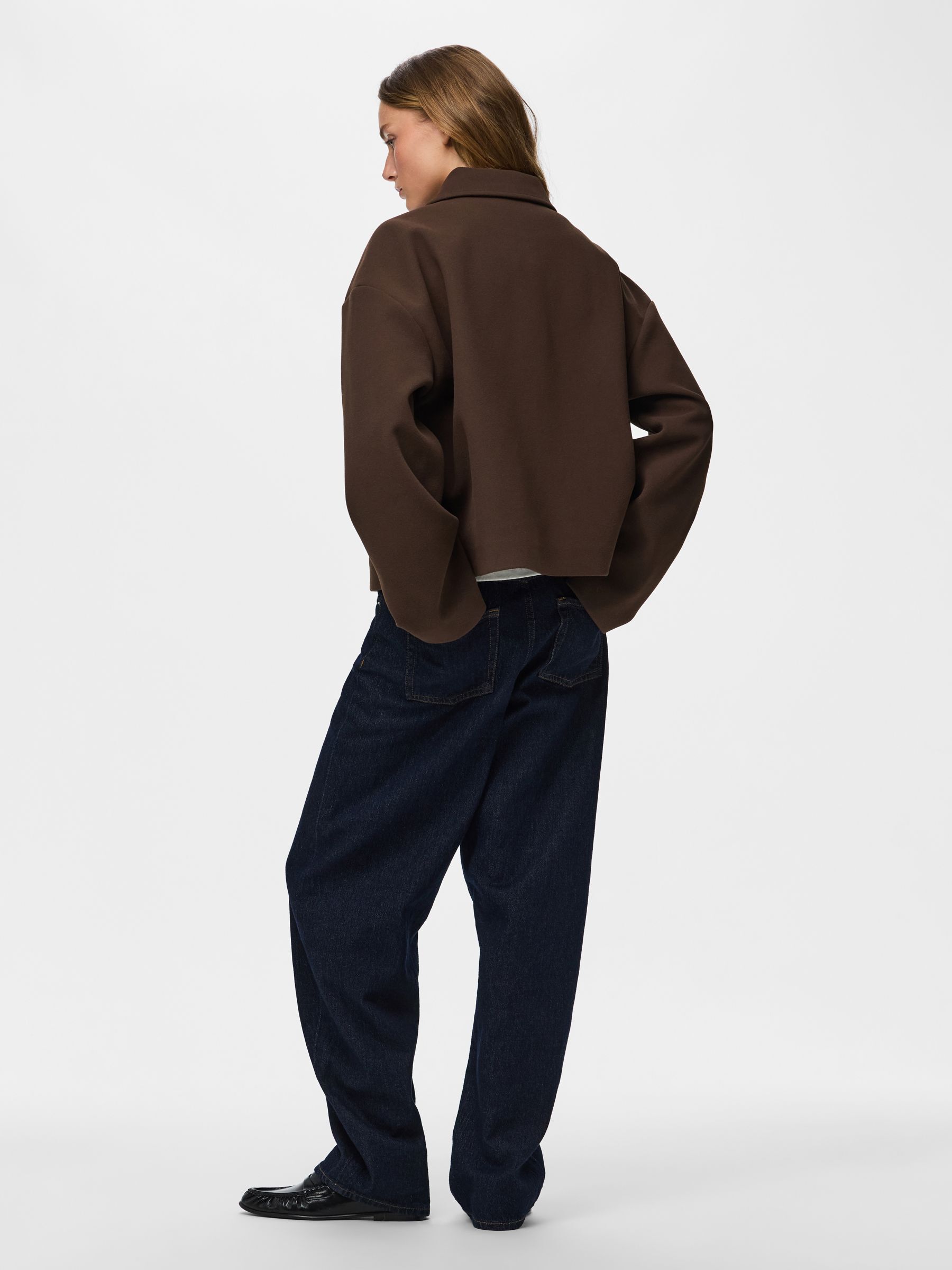 PCAYA SHORT COAT | Brown | PIECES® Switzerland