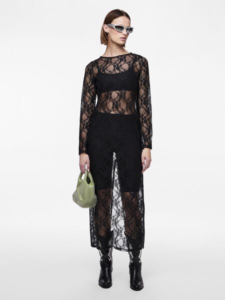 Pieces PCNACY LACE MAXI DRESS, Black, highres - 17151262_Black_007.jpg