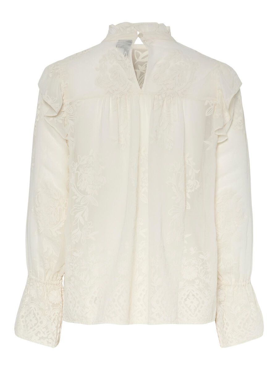 Pieces PCNOLIA LONG SLEEVED BLOUSE, Cloud Dancer, highres - 17160436_CloudDancer_002.jpg
