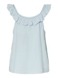 Product image thumbnail - PCSASTINA MUSSELIN SLEEVELESS TOP, Cashmere Blue | 7