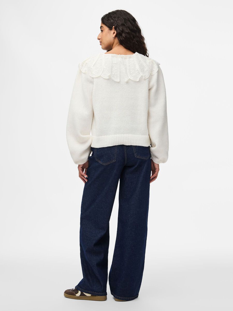 Carousel image - PCABBY CARDIGAN EN MAILLE, Cloud Dancer | 2