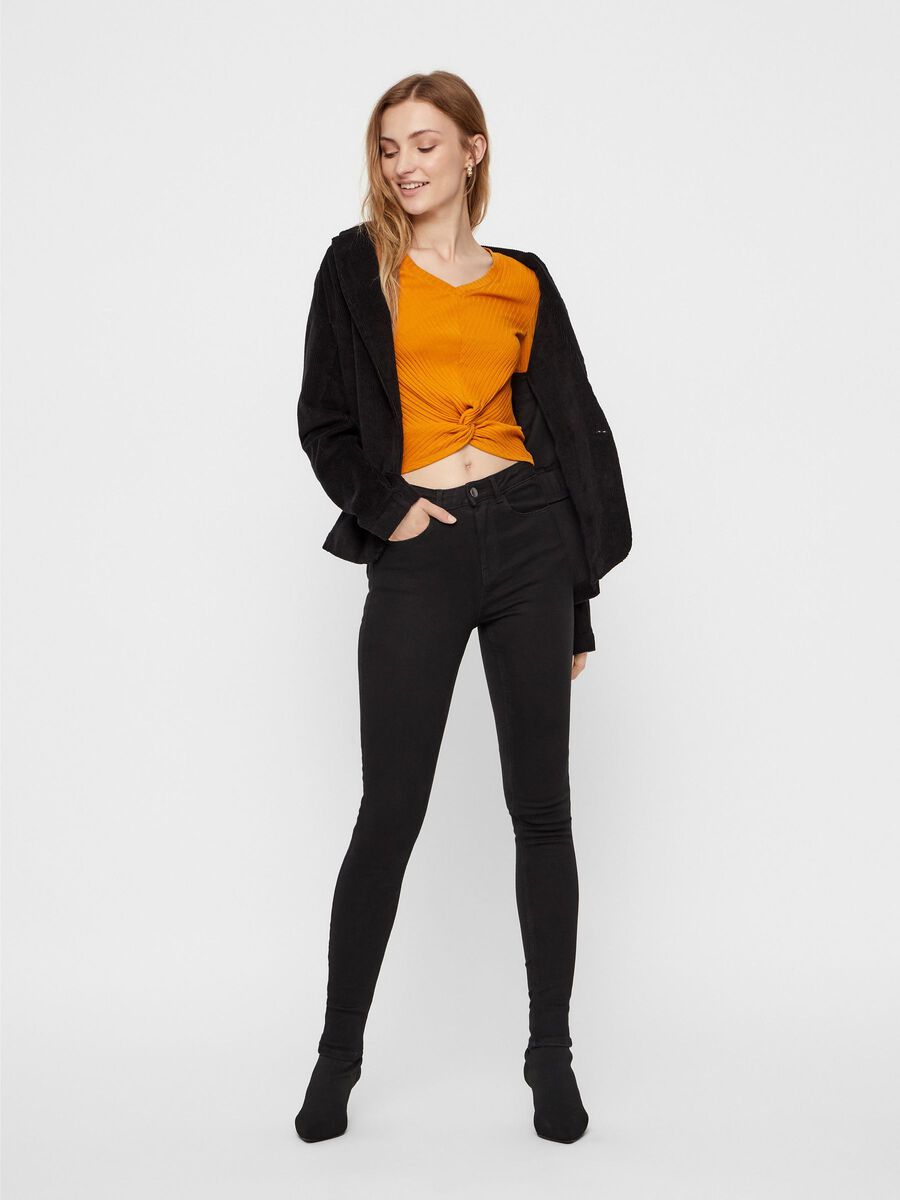 Pieces SKINNY FIT -FARKUT, Black Denim, highres - 17100970_BlackDenim_005.jpg