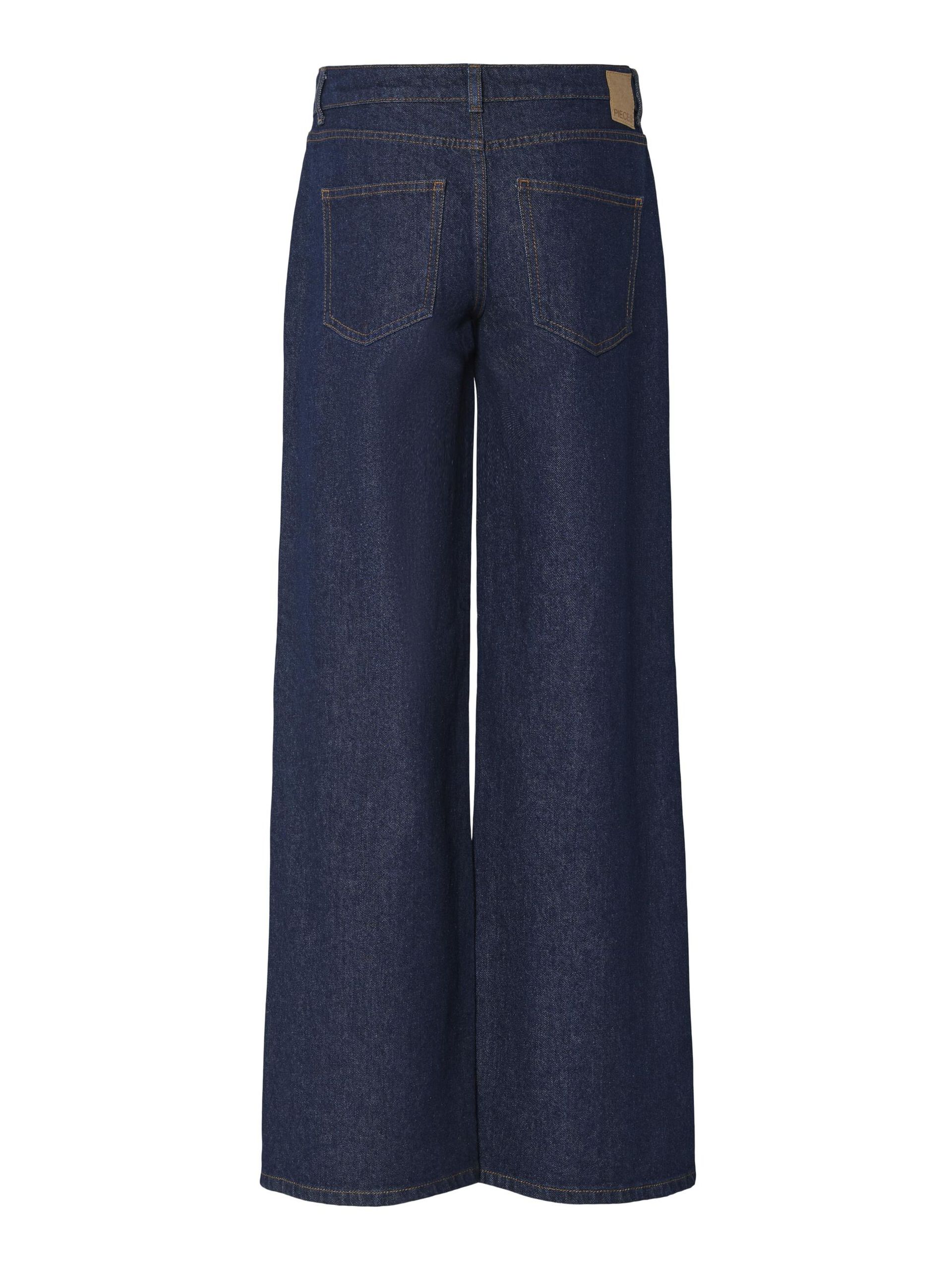 Carousel image - PCSELMA LW WIDE FIT JEANS, Dark Blue Denim | 6