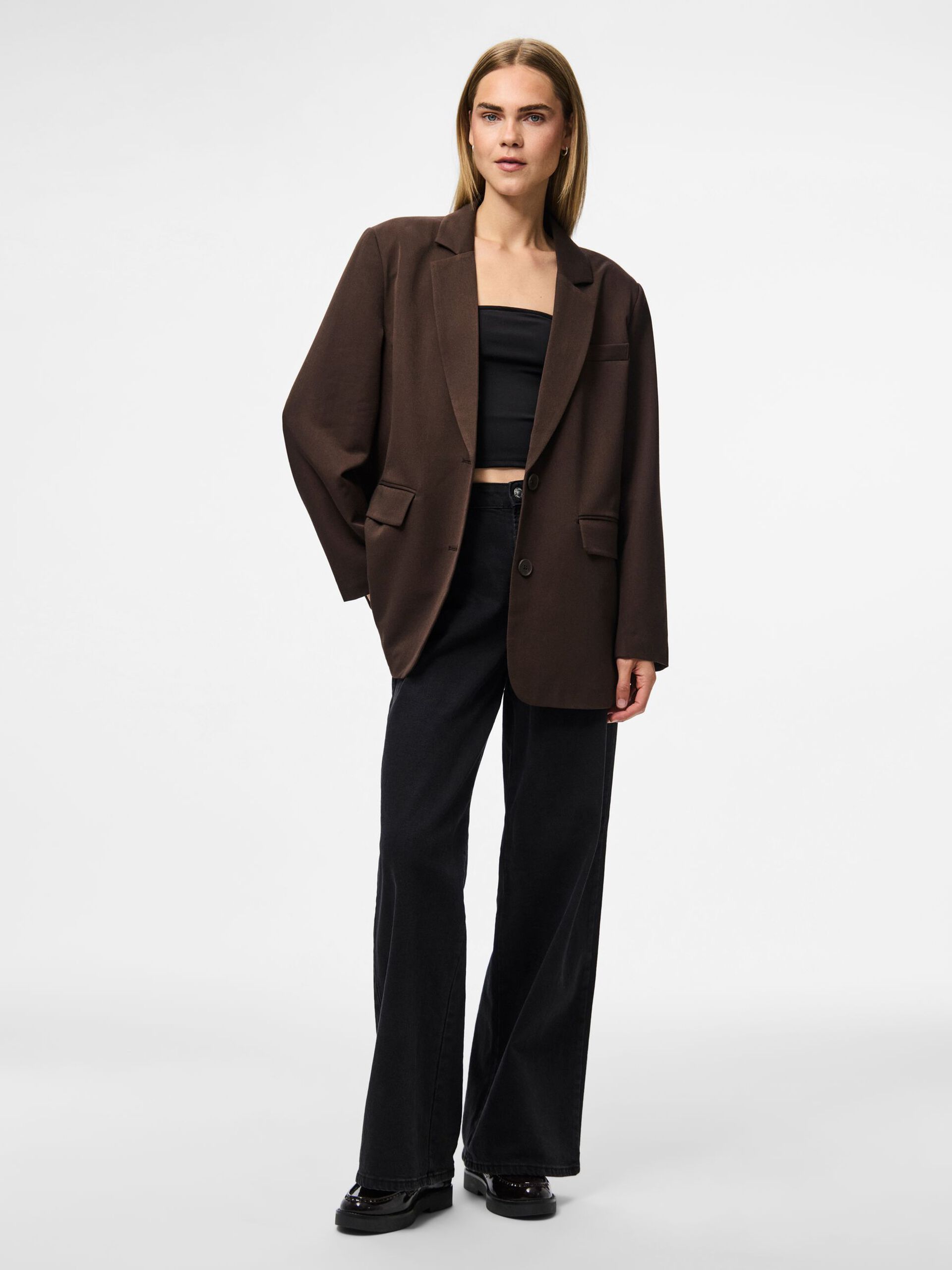 Carousel image - PCKAMIL OVERSIZED BLAZER, Hot Fudge | 5