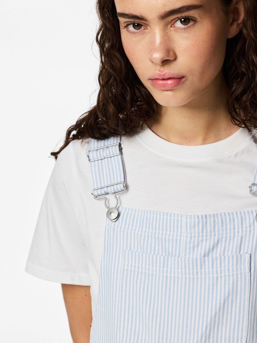 Carousel image - PCALLO STRIPED DUNGAREES, Cashmere Blue | 6