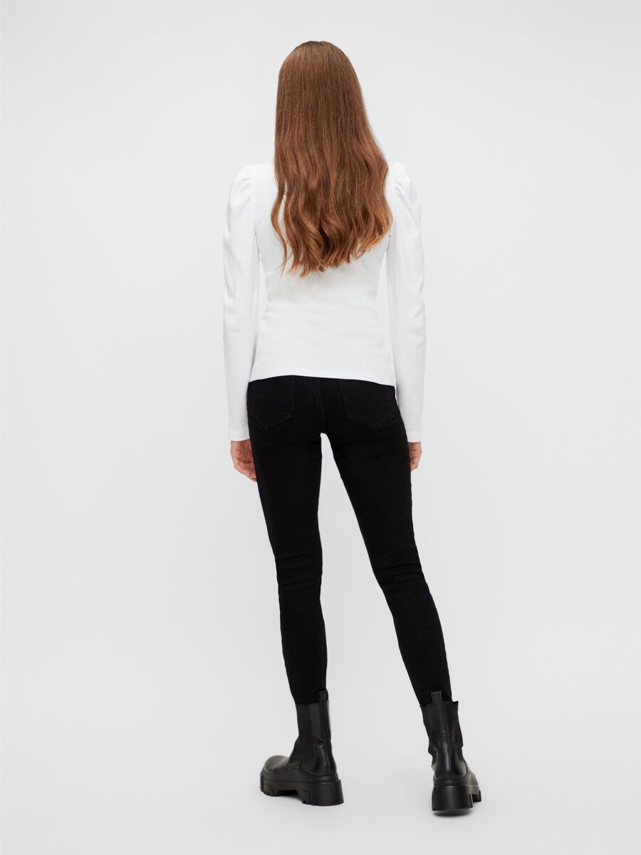 Pieces PCANNA LONG SLEEVED BLOUSE, Bright White, highres - 17111987_BrightWhite_004.jpg