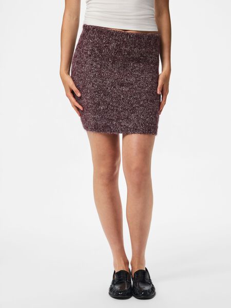 Pieces PCSOFTCRUSH HW KNITTED SKIRT, Winetasting, highres - 17167742_Winetasting_1322746_003.jpg