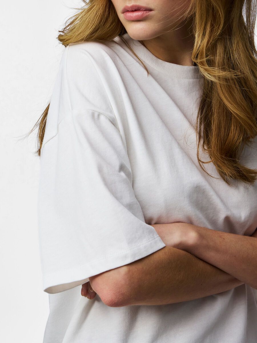 Carousel image - PCSADIE 2/4 T-SHIRT, Cloud Dancer | 4