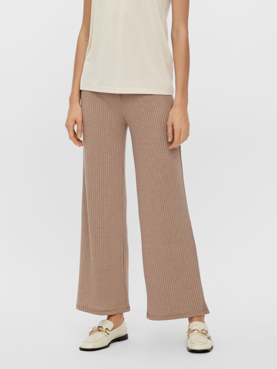 Pieces PCMOLLY WIDE TROUSERS, Taupe Gray, highres - 17080434_TaupeGray_003.jpg