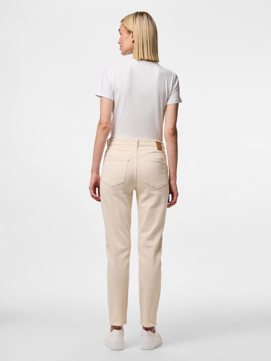 Pieces PCBELLA HW ANKLE MOM JEANS, Whitecap Gray, highres - 17154622_WhitecapGray_004.jpg