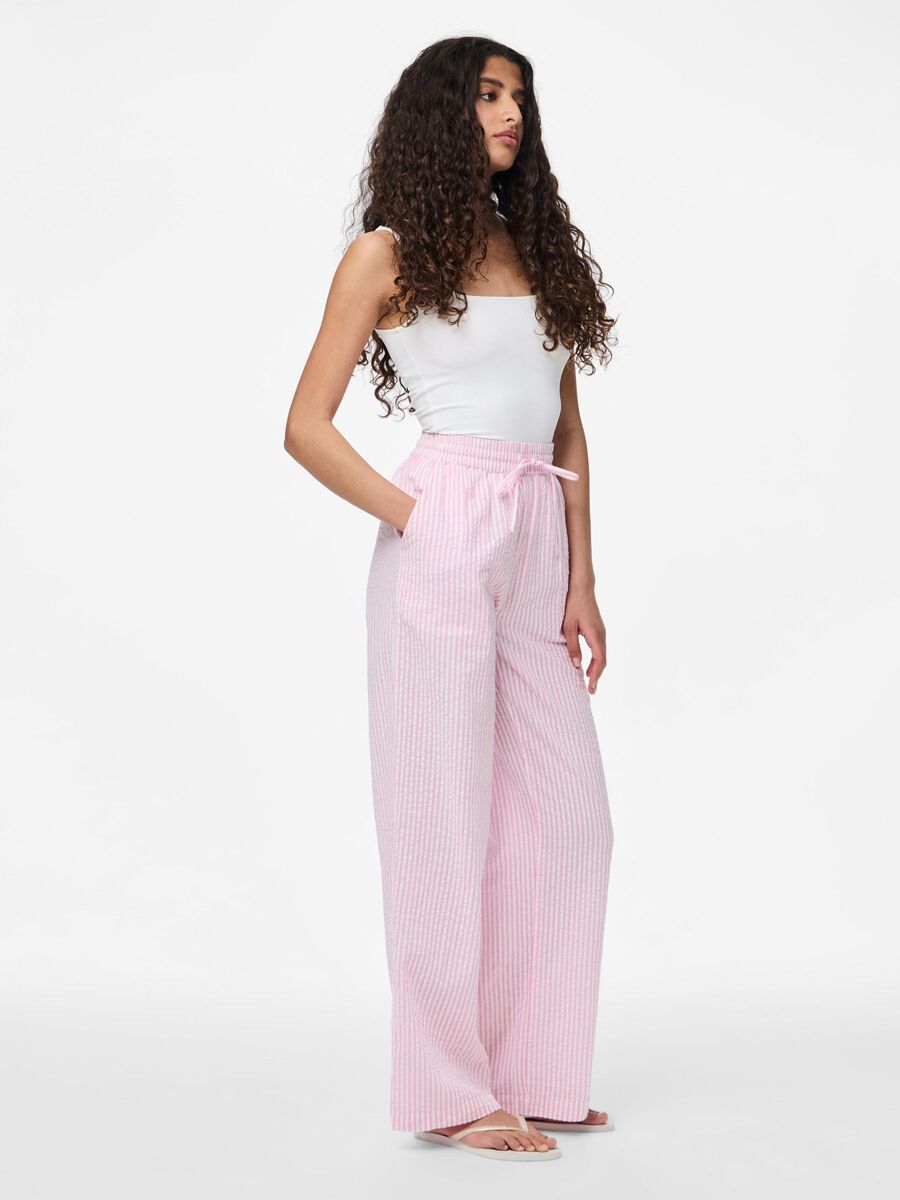 Pieces PCSALLY SEERSUCKER TROUSERS, Pastel Lavender, highres - 17146656_PastelLavender_1109696_005.jpg