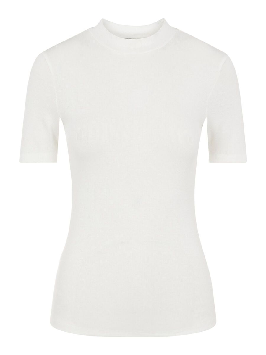 Carousel image - H&Oslash;JHALSET TOP MED KORTE &AElig;RMER, Bright White | 5