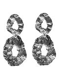 Pieces ORGANIC-SHAPE DROP EARRINGS, Silver Colour, highres - 17099981_SilverColour_001.jpg