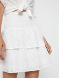 Pieces BROIDERY ANGLAISE TIERED SKIRT, Bright White, highres - 17103250_BrightWhite_006.jpg