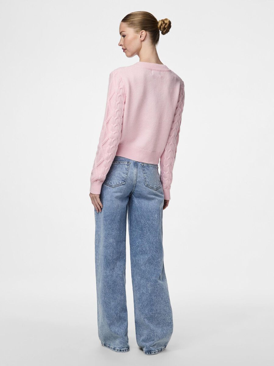 Pieces PCSOFIA STRICKJACKE, Pink-A-Boo, highres - 17160189_PinkABoo_004.jpg