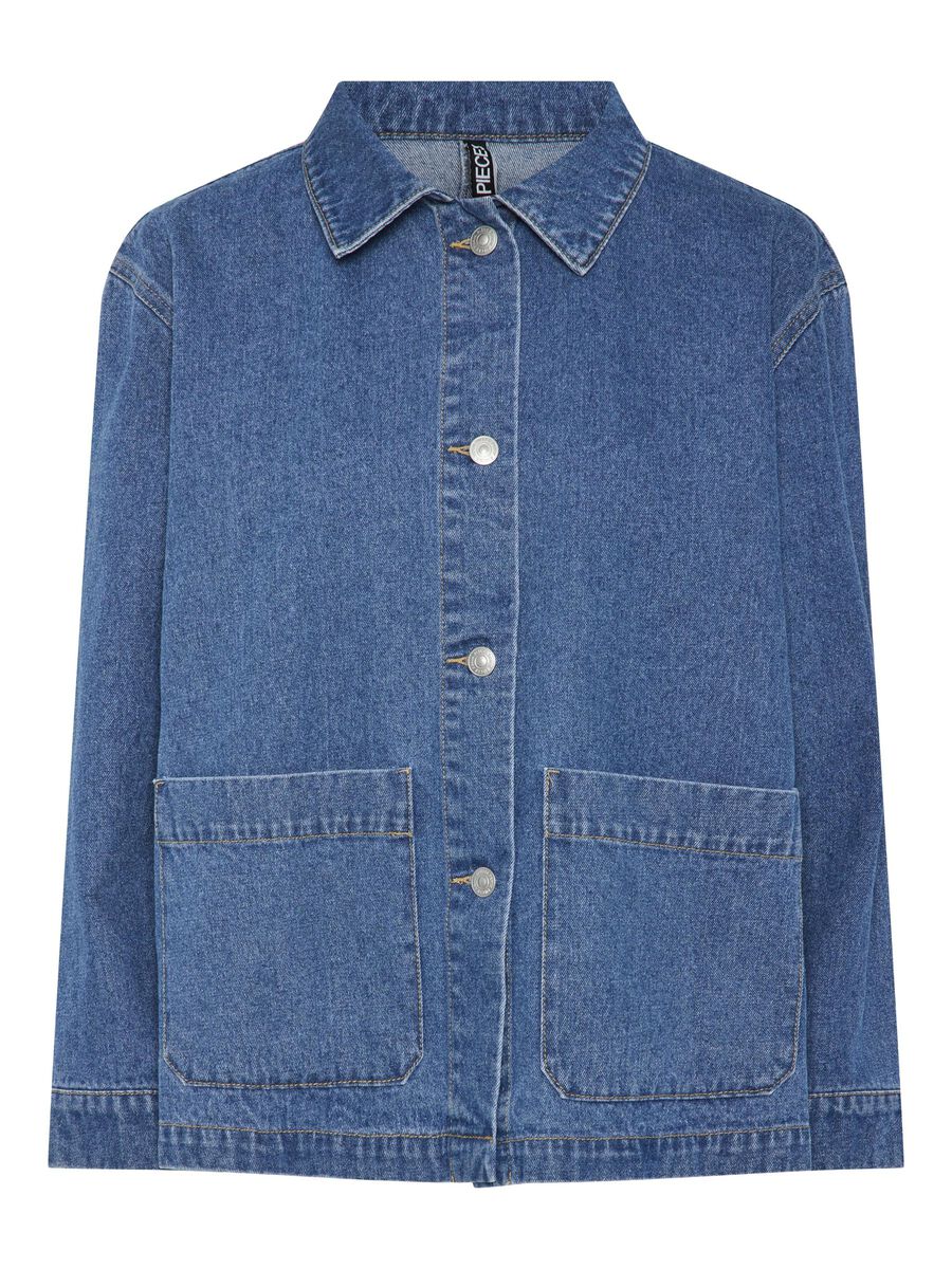 Carousel image - PCCHRISSY JEANSHEMD, Medium Blue Denim | 7