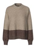 Product image thumbnail - PCIVY KNITTED JUMPER, Greige | 1