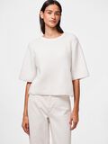 Pieces PCSILLY SHORT SLEEVED KNITTED TOP, Cloud Dancer, highres - 17158204_CloudDancer_003.jpg