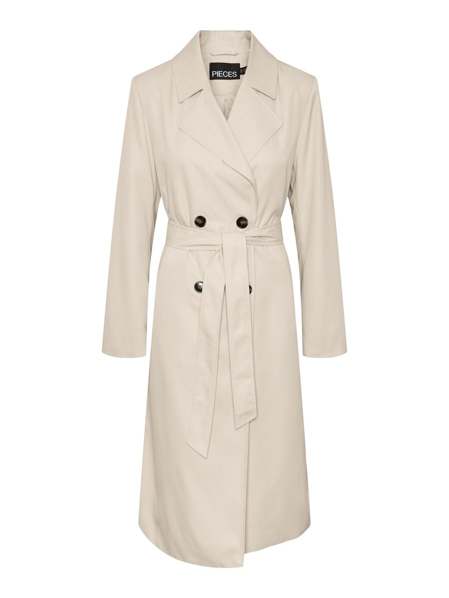 Pieces PCSCARLETT TRENCHCOAT, Silver Gray, highres - 17146474_SilverGray_001.jpg