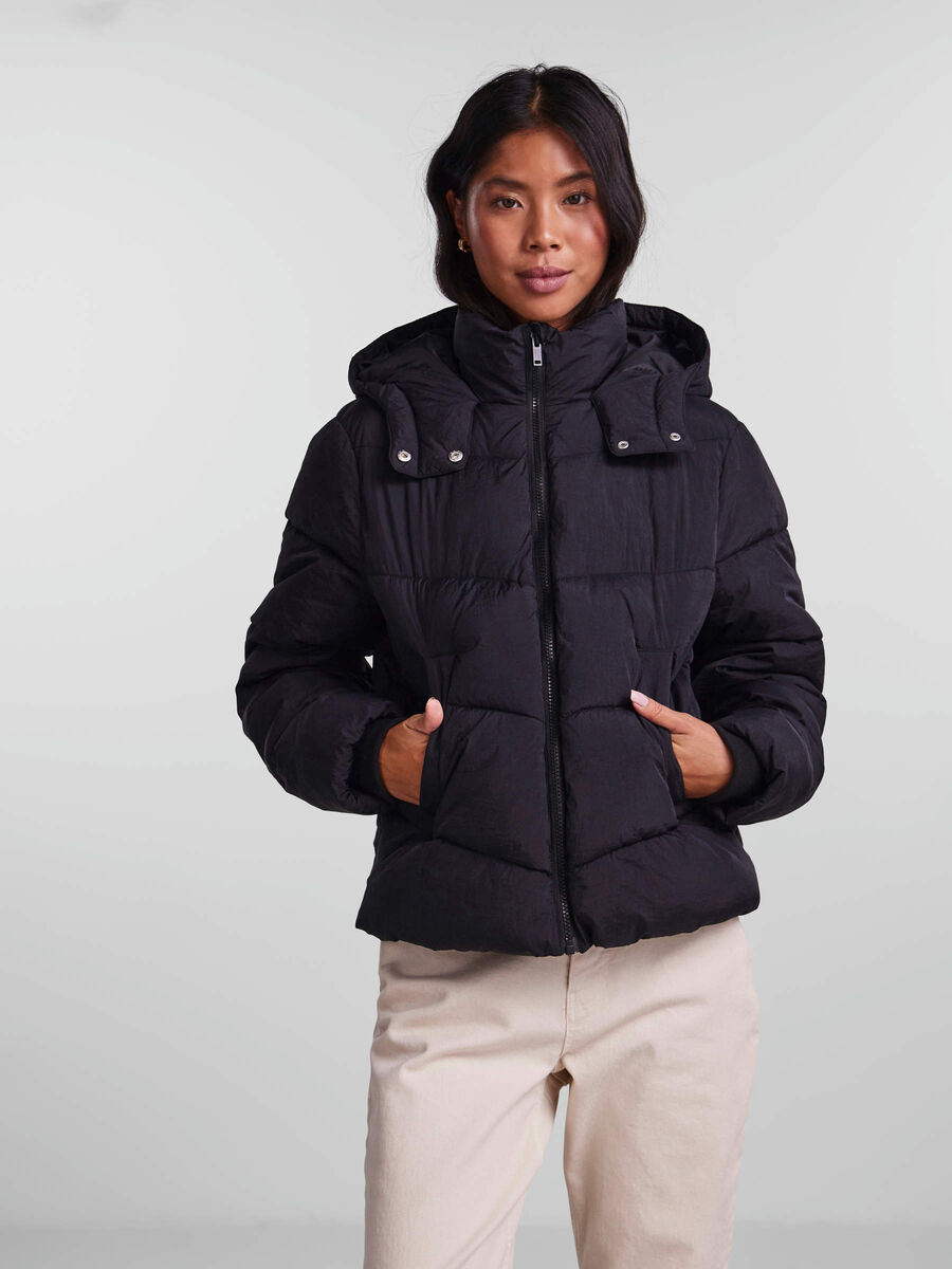 Pieces PCJAMILLA PUFFER JACKET, Black, highres - 17126620_Black_003.jpg