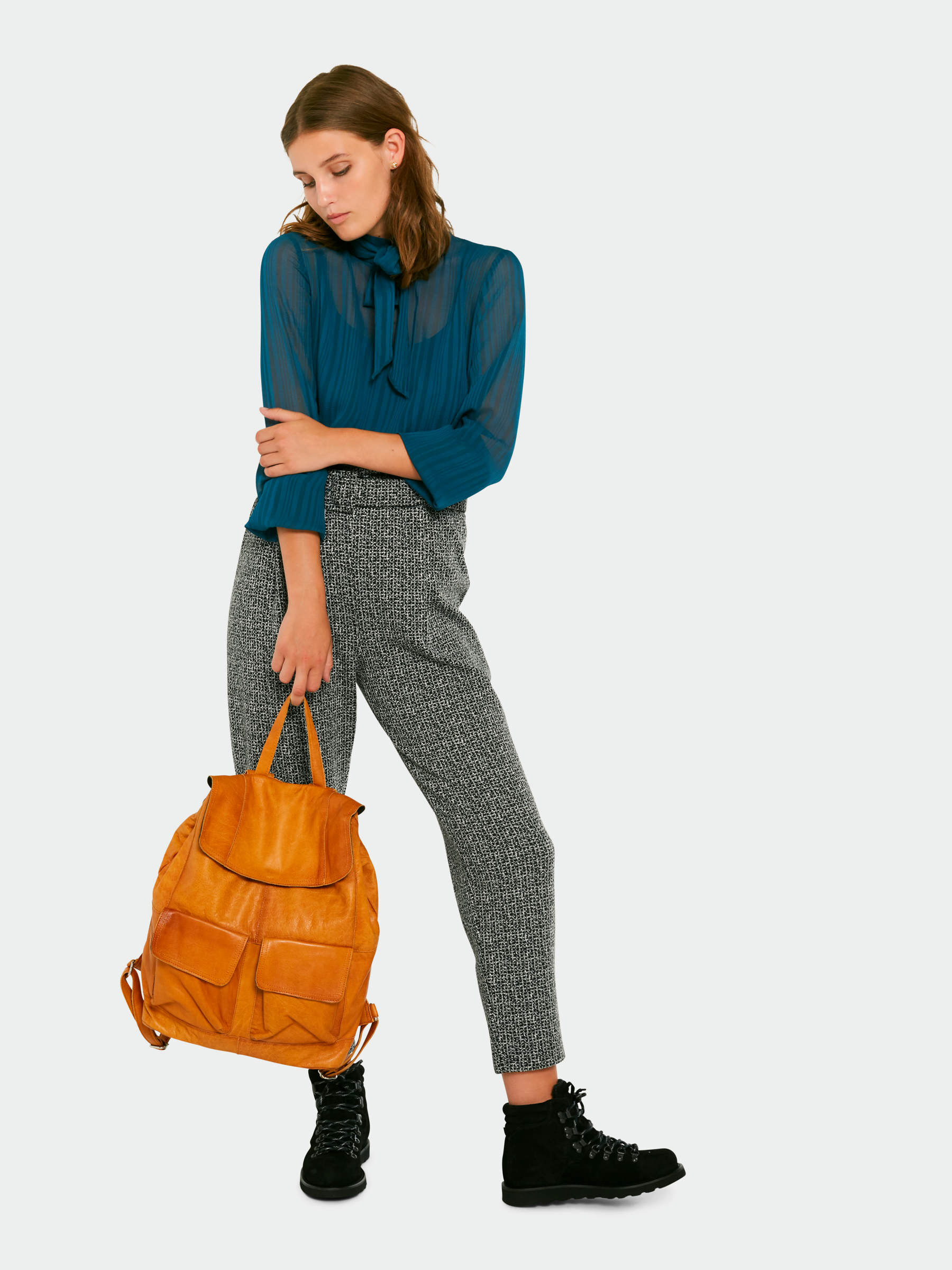 Sac pieces cognac top