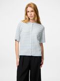 Product image thumbnail - PCMALOU STRIPE KNITTED CARDIGAN, Cashmere Blue | 1
