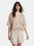 Product image thumbnail 1 PCJENNA SS STRIKKET CARDIGAN, Whitecap Gray