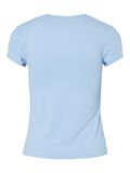 Pieces PCFYLLA NYLON TOP MED KORTE ÆRMER, Airy Blue, highres - 17157916_AiryBlue_002.jpg