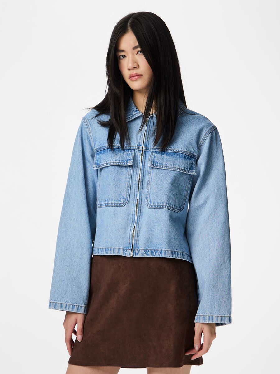 Product carousel image - PCRATE  DENIM JACKET, Light Blue Denim | 1