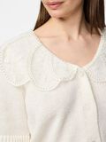 Pieces PCABBY - COL EN DENTELLE CARDIGAN EN MAILLE, Cloud Dancer, highres - 17162417_CloudDancer_006.jpg