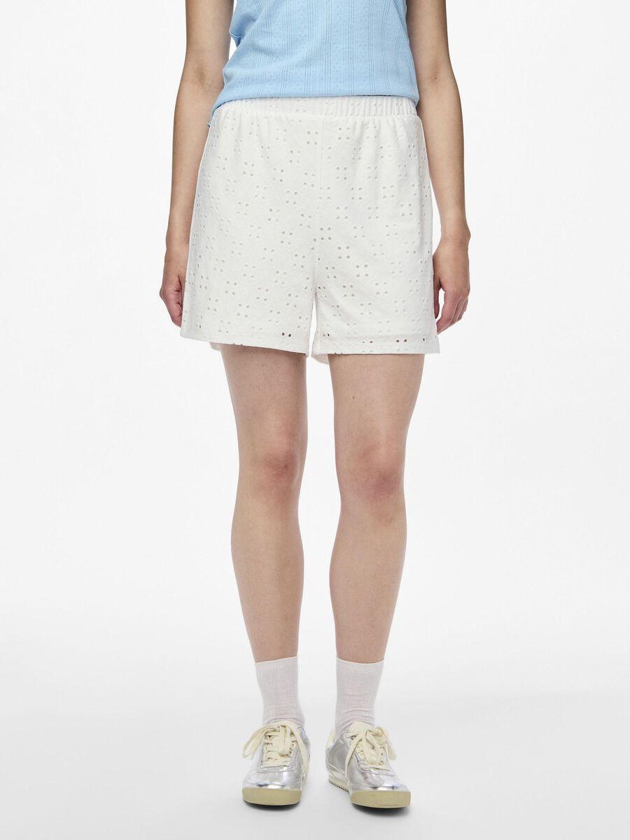 Pieces PCMIMI SHORTS, Bright White, highres - 17145522_BrightWhite_003.jpg