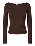 Product image thumbnail 5 PCMELLY BOATNECK TOP, Hot Fudge