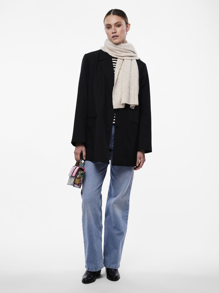 Carousel image - PCNOELLA SCARF, Whitecap Gray | 2