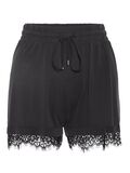 Pieces SPITZENRAND MODALMISCHFASER SHORTS, Black, highres - 17097388_Black_001.jpg