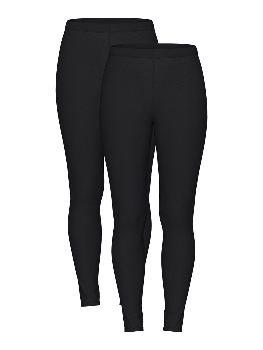 Pieces PCAMELIA 2-PAK LEGGINGS, Black, highres - 17155169_Black_1159504_001.jpg