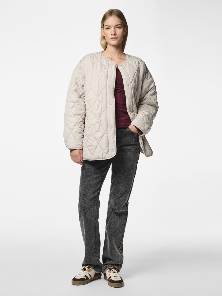 Pieces PCSTELLA QUILTED JACKET, Silver Gray, highres - 17146371_SilverGray_005.jpg