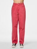 Pieces PCFRIA HW STRAIGHT FIT JEANS, High Risk Red, highres - 17151718_HighRiskRed_1133844_003.jpg