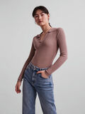 Pieces PCHARTLEY KNITTED TOP, Fawn, highres - 17122265_Fawn_003.jpg