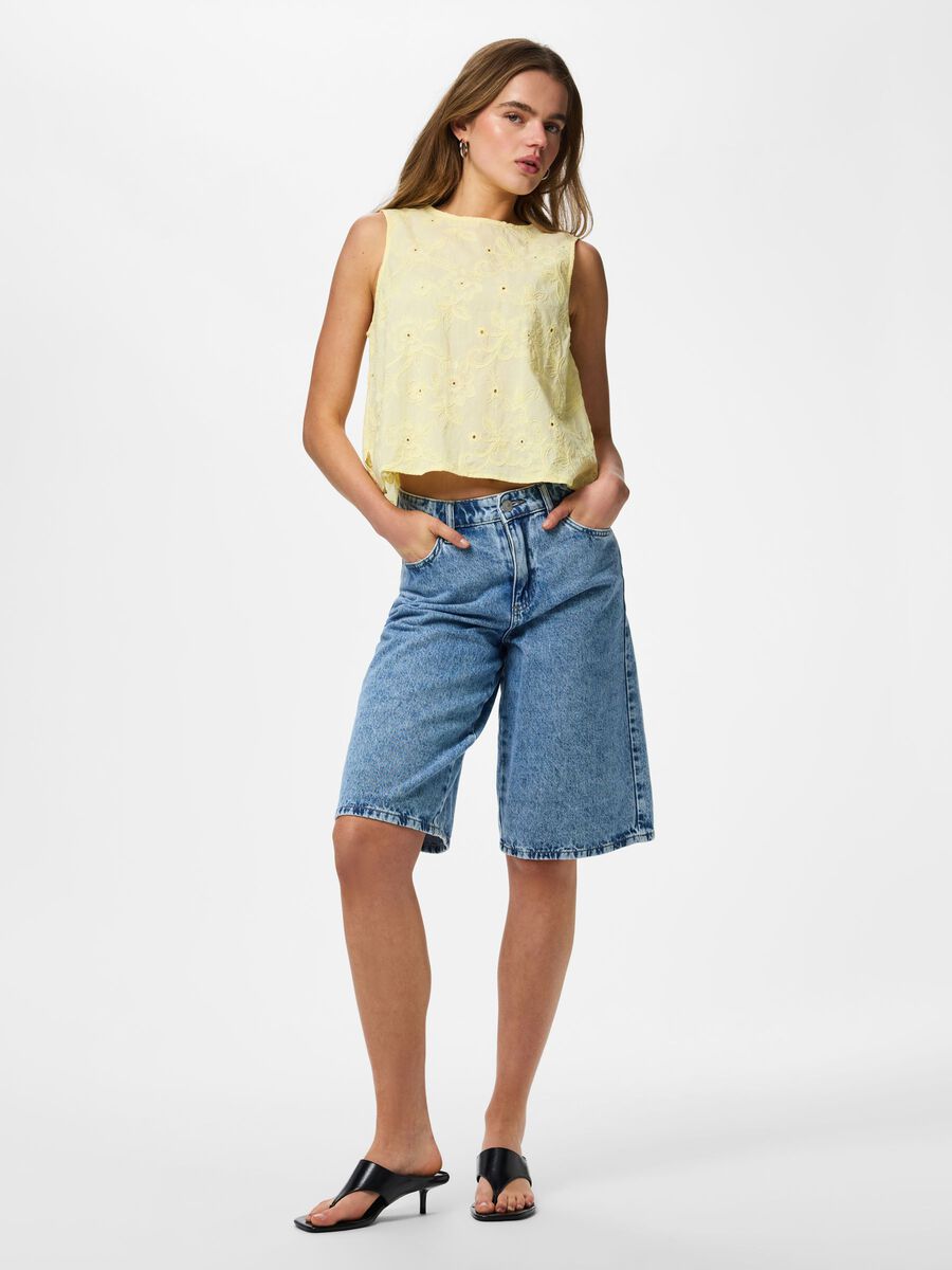 Carousel image - PCGINGER SLEEVELESS TOP, French Vanilla | 3