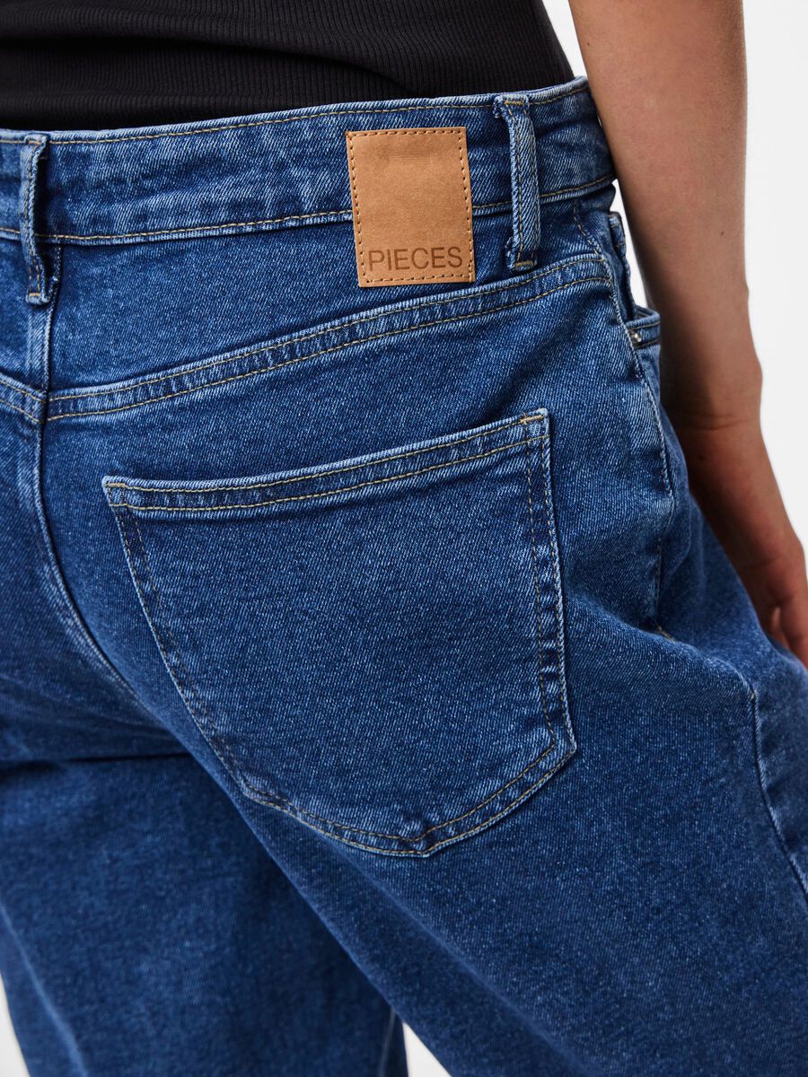 Carousel image - PCKELLY JEAN DROIT, Medium Blue Denim | 4
