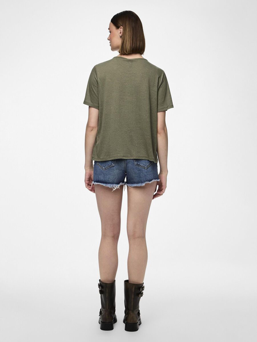 Pieces PCSYLVIE T-SHIRT, Deep Lichen Green, highres - 17146659_DeepLichenGreen_004.jpg