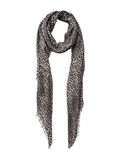 Pieces LEOPARD PRINTED SCARF, Black, highres - 17079170_Black_001.jpg