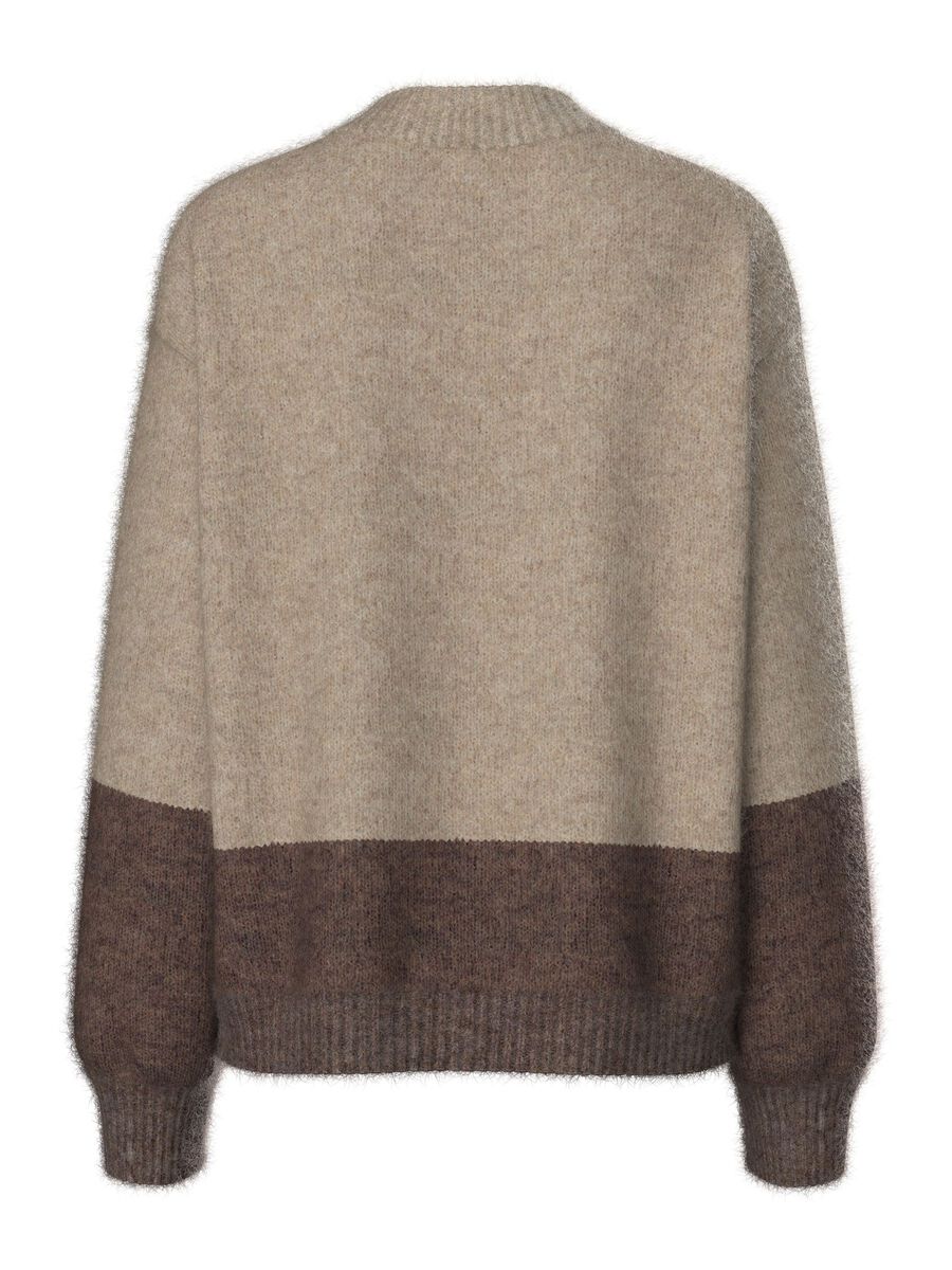 Carousel image - PULLOVER A MAGLIA, Greige | 2