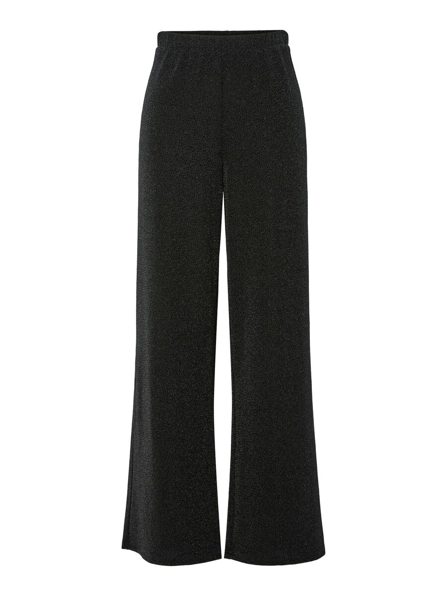 Carousel image - PCJINA WIDE-LEG TROUSERS, Black | 6